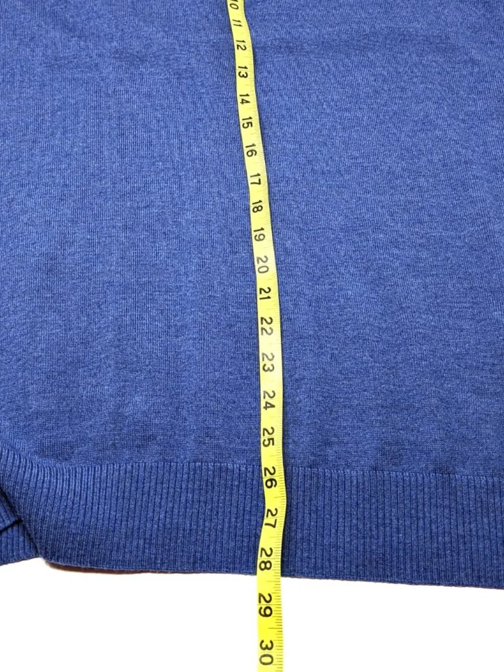 Mens Banana Republic Extra Fine Merino Wool Sweater XL Peacock Blue V-neck